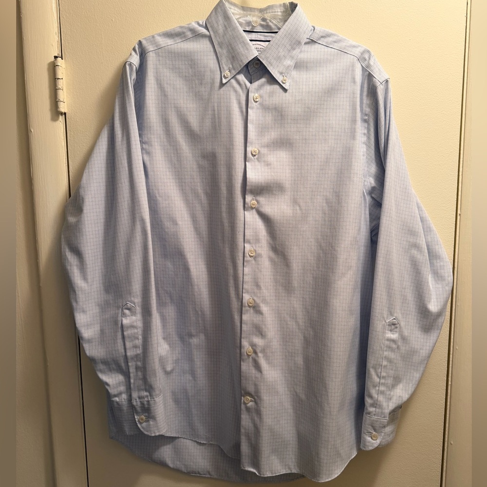 Charles Tyrwhitt Blue/White Classic Fit Dress Shirt | 16/35in